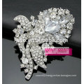 crystal tear drop wedding brooch pin